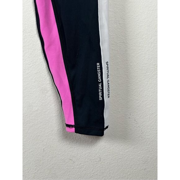 Spiritual Gangster Embody Eco 7/8 Jersey Colorblock Full Length Leggings sz L - Picture 2 of 5